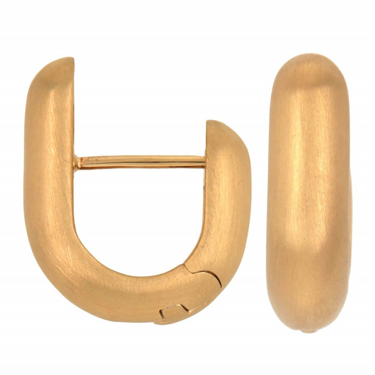 Gold Matte Snugs Earrings | Alini Handcrafted Jewelry